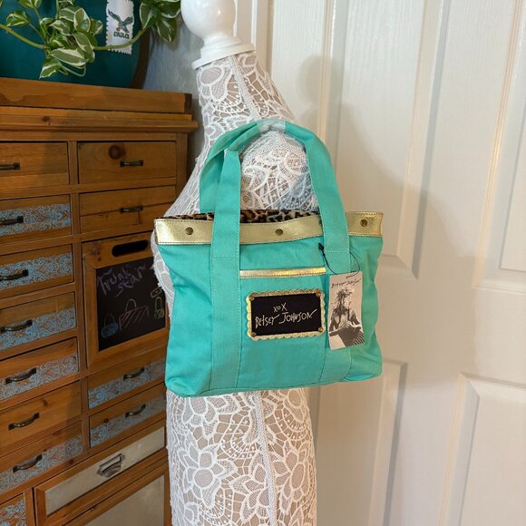 BETSEY JOHNSON x REDKEN Mint Green Mini Tote - NWT - Picture 2 of 9